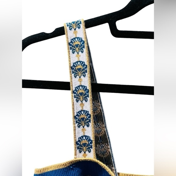 Anthropologie Maeve Square Neck Crop Sweater Tank Size Large Boho Sleeveless - Picture 2 of 6